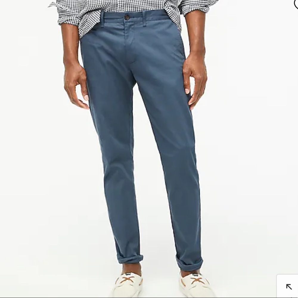J. Crew Slim-Fit Flex Khaki Pant in Overcast Blue 38w x 32l
